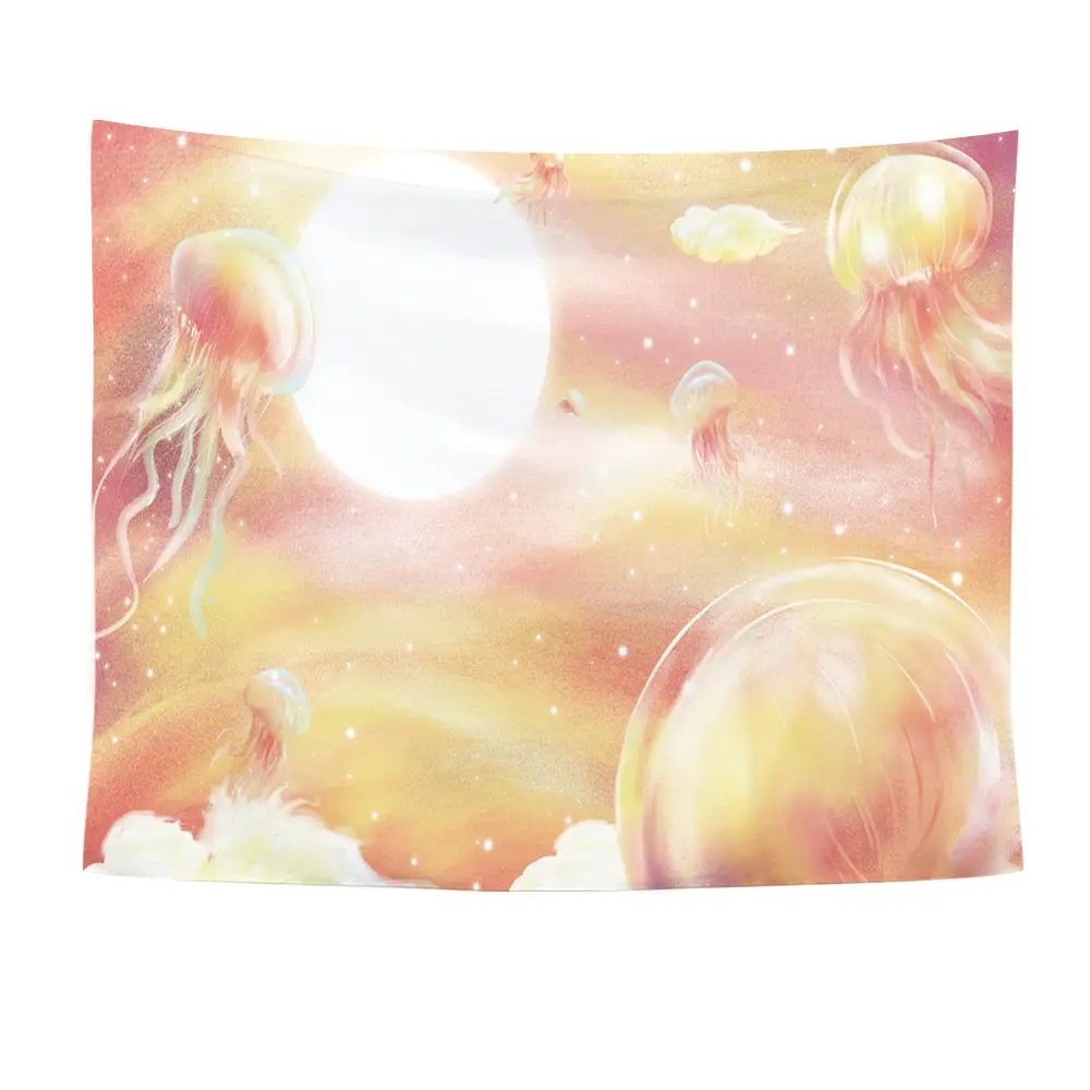 Ocean Jellyfish Wall Tapestry 36