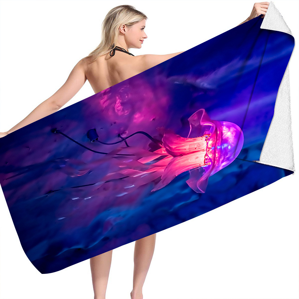 Ocean Turtle Fish Dolphin Animal Beach Towel 21