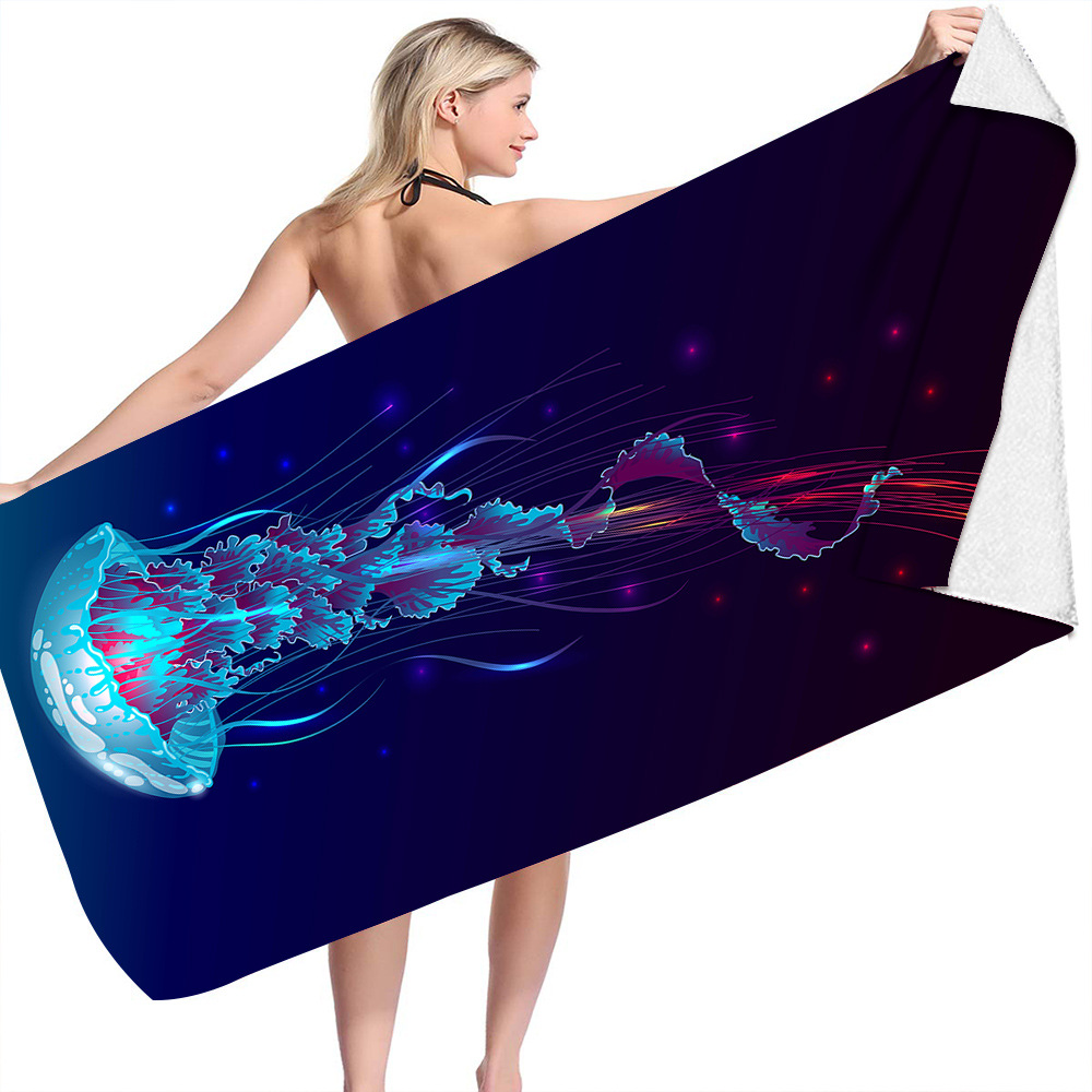 Ocean Turtle Fish Dolphin Animal Beach Towel 25