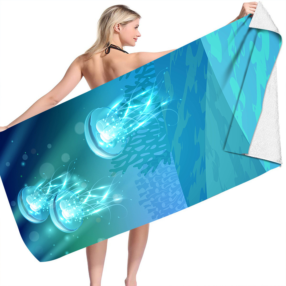 Ocean Turtle Fish Dolphin Animal Beach Towel 26