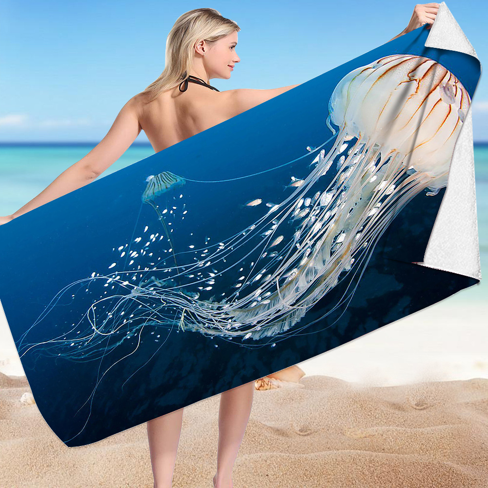 Ocean Turtle Fish Dolphin Animal Beach Towel 31