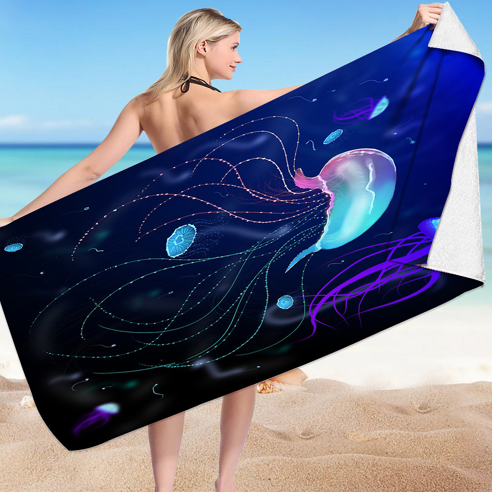 Ocean Turtle Fish Dolphin Animal Beach Towel 34