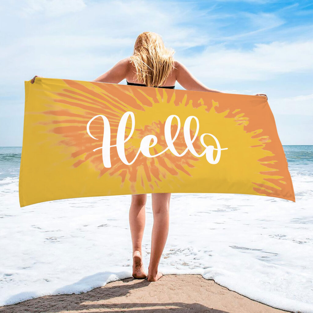 Personalized Beach Towel Tie-Dye 3 Personalized Beach Towel Tie Dye 2