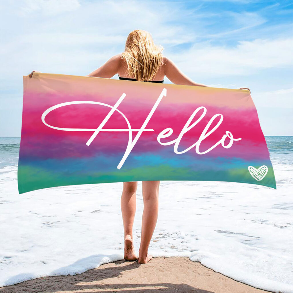 Personalized Beach Towel Tie-Dye 5 Personalized Beach Towel Tie Dye 4
