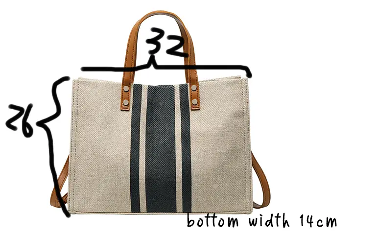 Portable Briefcase Stripe Simple Shoulder Handbag 2 Portable Briefcase Stripe Simple Shoulder Handbag 2