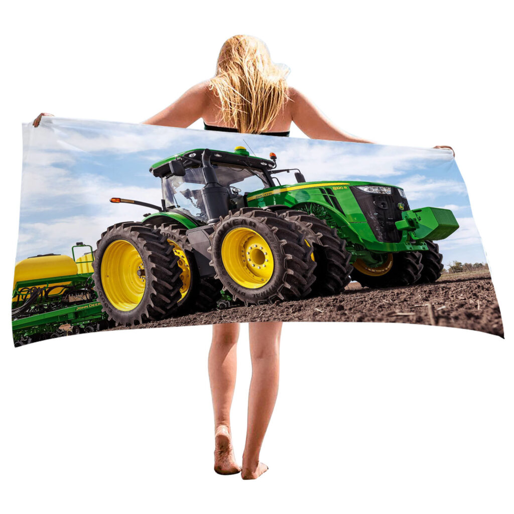 Printed Photo Tractor Beach Towel 11