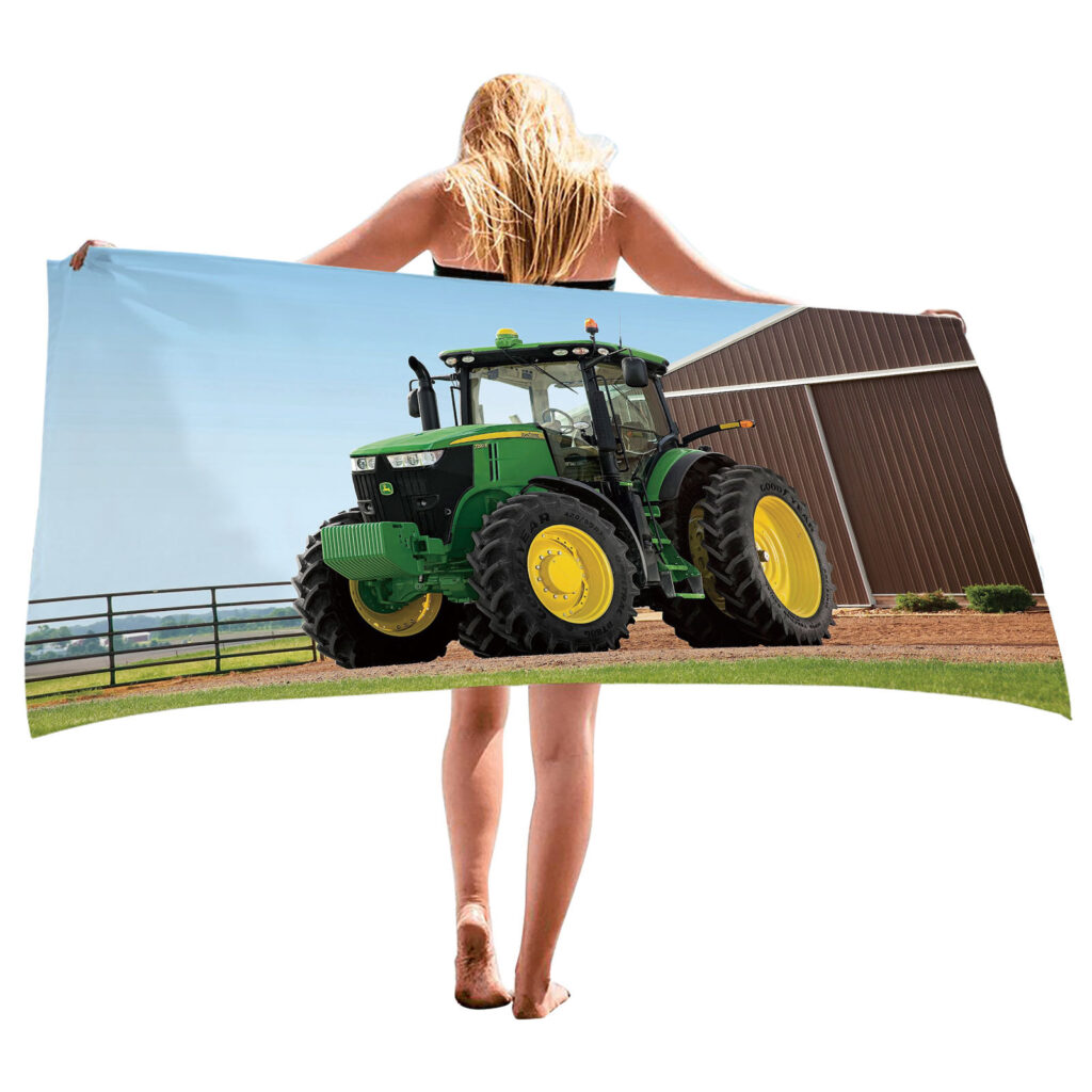Printed Photo Tractor Beach Towel 6
