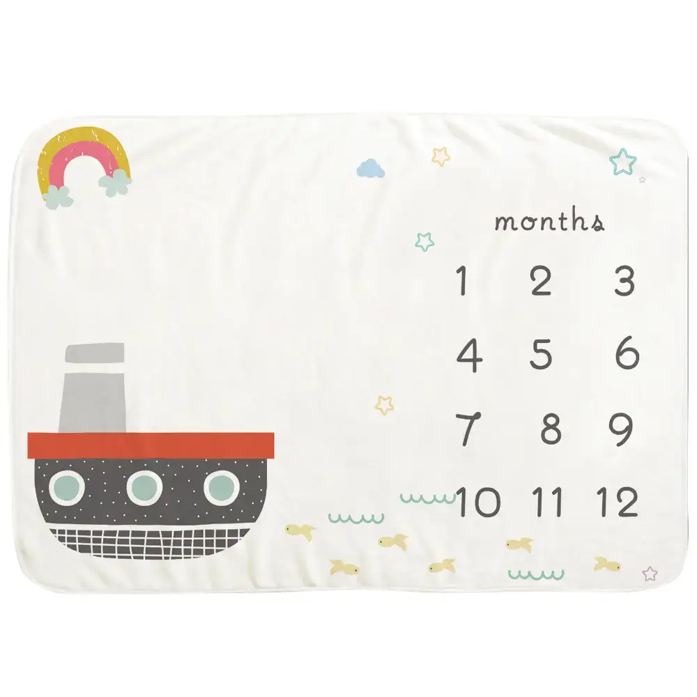 Rainbow Baby Milestone Blanket 6