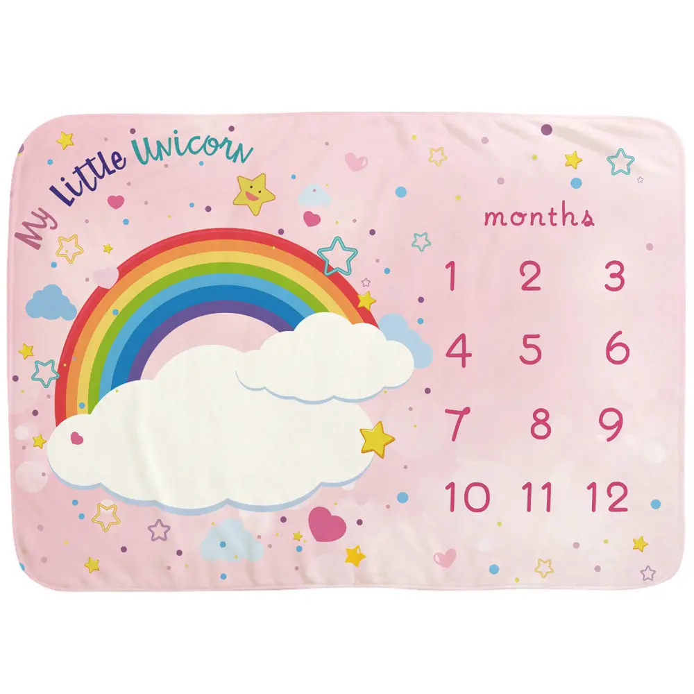 Rainbow Baby Milestone Blanket 7