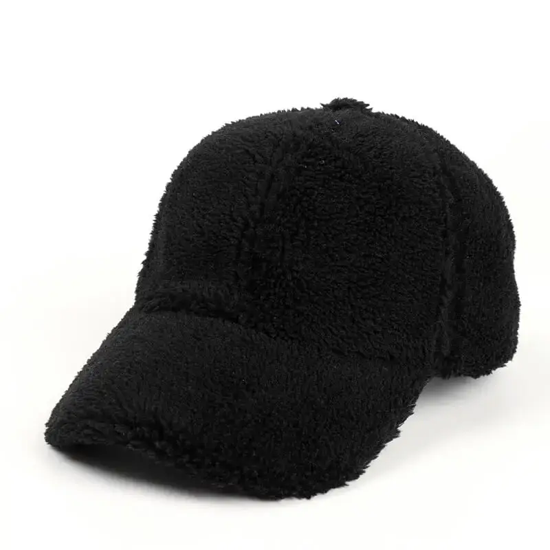 Solid Sherpa Corduroy Panel Cap 3 SKU 02 黑色 5