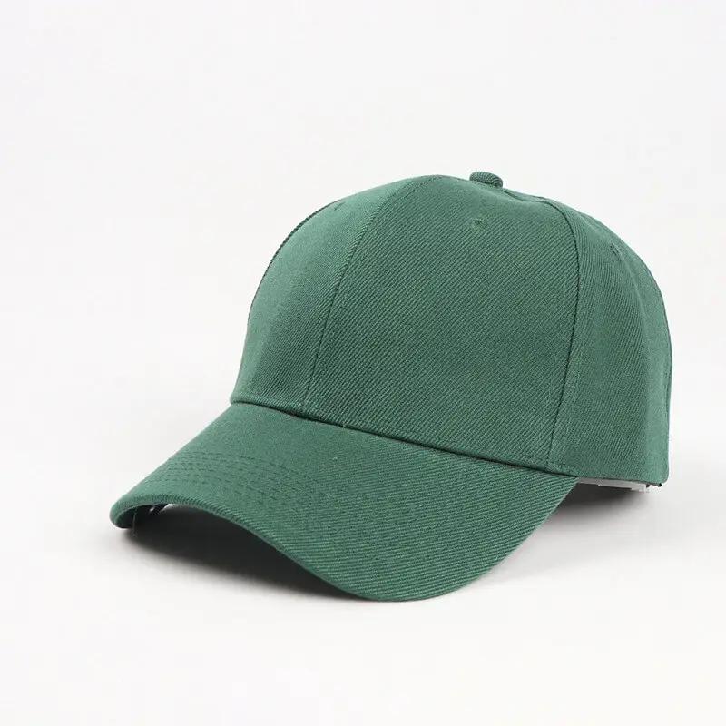 Cheap Basic Solid Color Velcro Baseball Cap 4 SKU 03 绿色 3