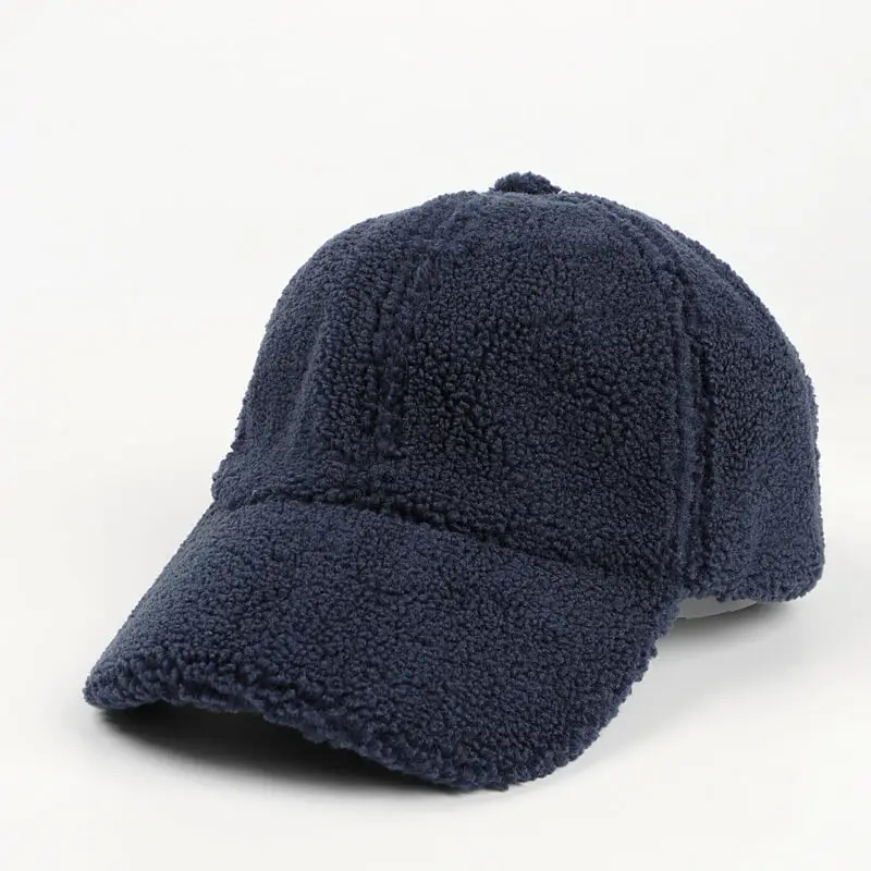 Solid Sherpa Corduroy Panel Cap 5 SKU 04 藏青色 1