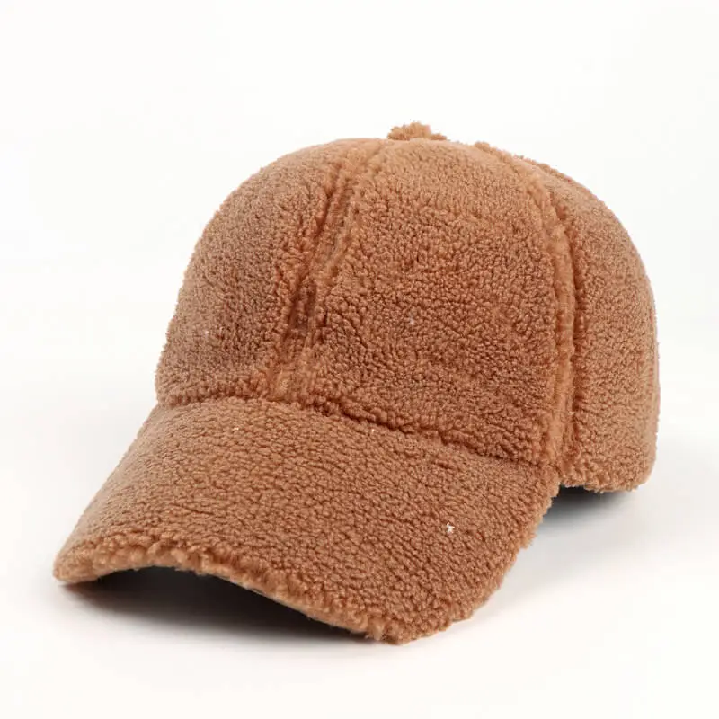 Solid Sherpa Corduroy Panel Cap 6 SKU 05 咖啡色 1