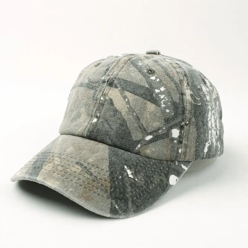 Washed Cotton Soft Top Camouflage Baseball Cap 8 SKU 07 仿生迷彩