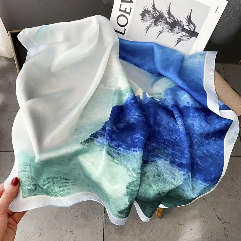 Imitatedsilk fabric Silk Scarf 70 x 70cm 98 SKU 10 29110 主图