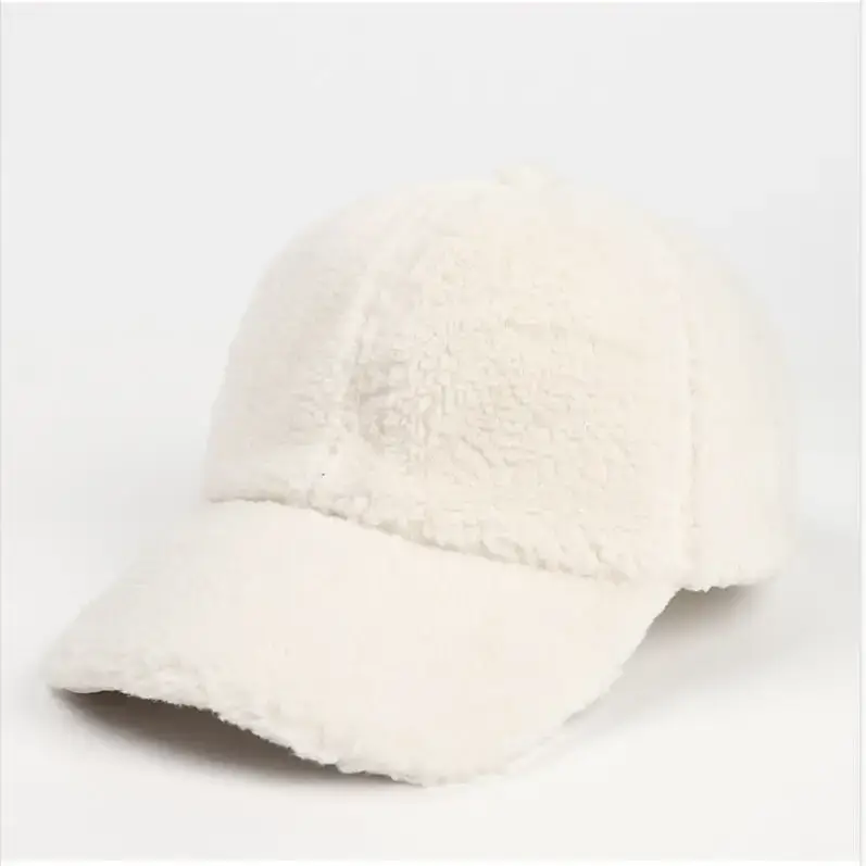 Solid Sherpa Corduroy Panel Cap 11 SKU 10 白色