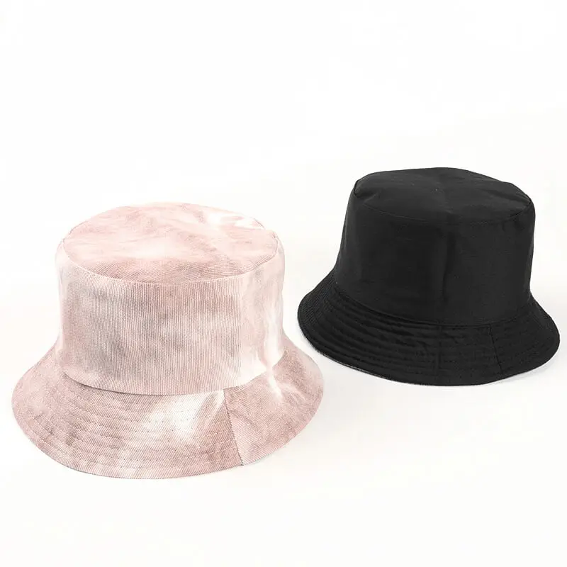 Autumn Winter Corduroy Tie-dye Bucket Hat 15 SKU 14 细条纹 皮粉