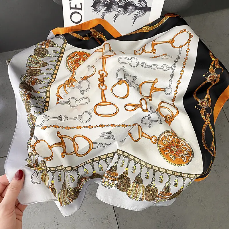 Imitatedsilk fabric Silk Scarf 70 x 70cm 73 SKU 21 29209 主图
