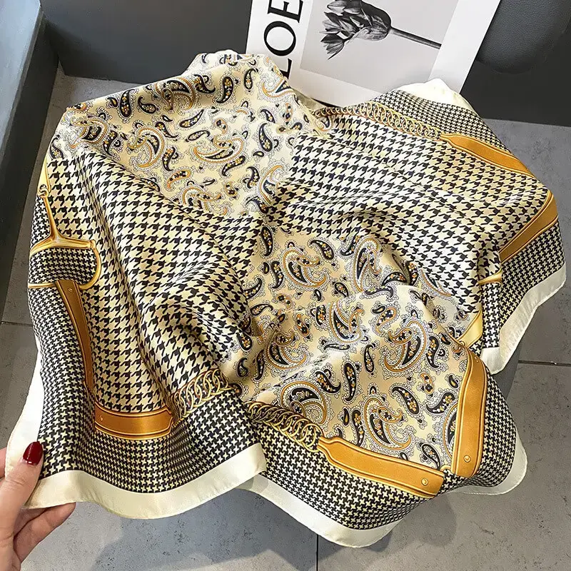 Imitatedsilk fabric Silk Scarf 70 x 70cm 82 SKU 22 29210 主图
