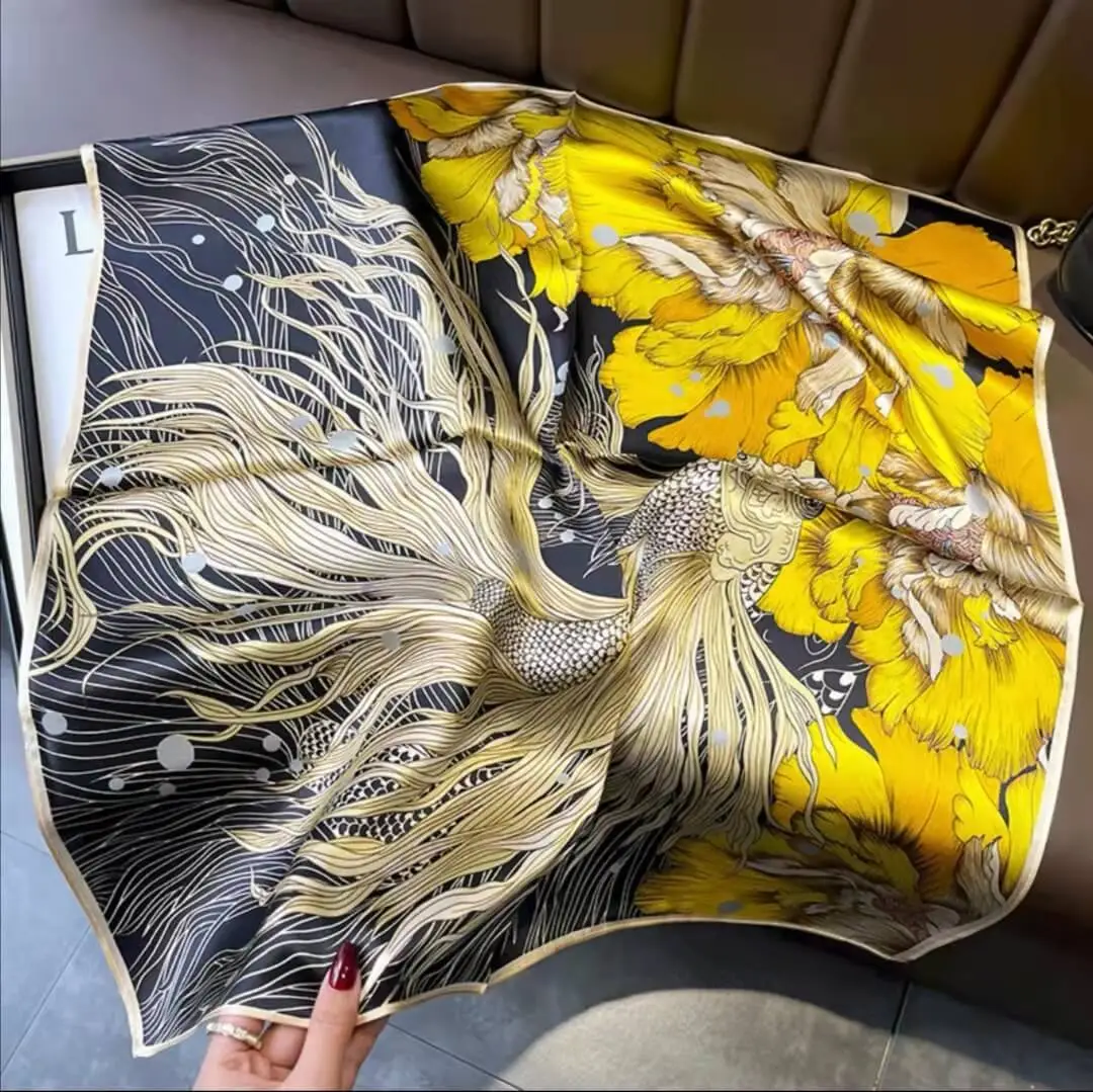 Imitatedsilk fabric Silk Scarf 70 x 70cm 76 SKU 23 30317 主图