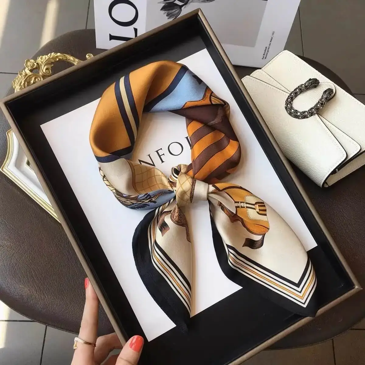 Imitatedsilk fabric Silk Scarf 70 x 70cm 79 SKU 24 30319 主图