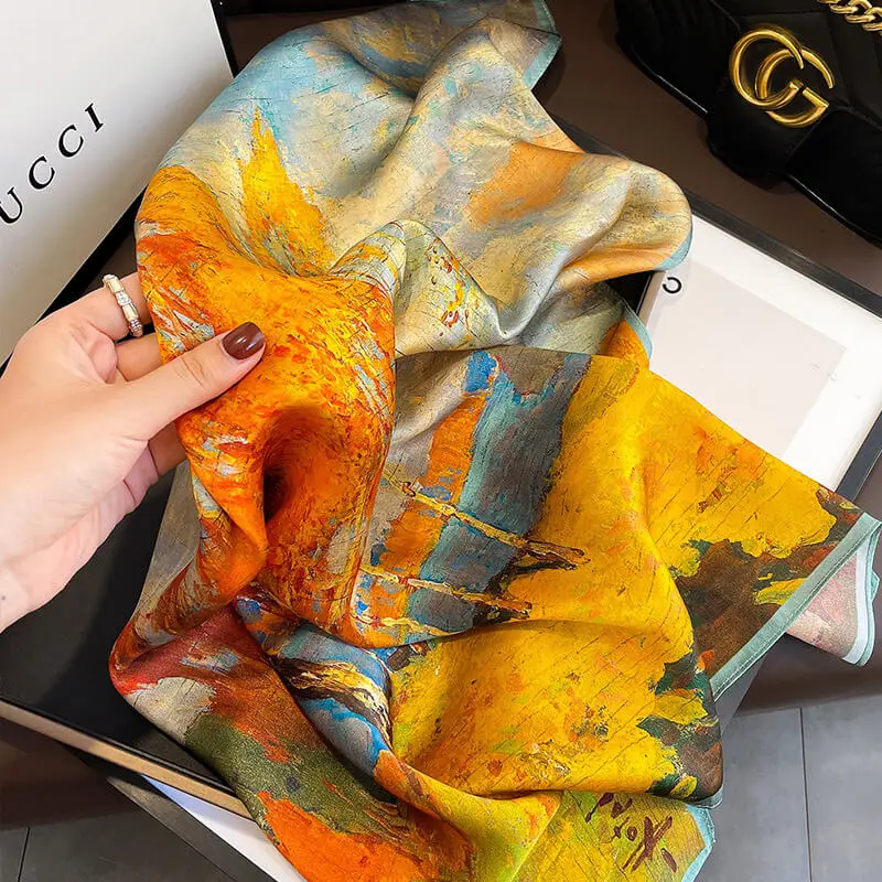 Imitatedsilk fabric Silk Scarf 70 x 70cm 64 SKU 27 31104 主图