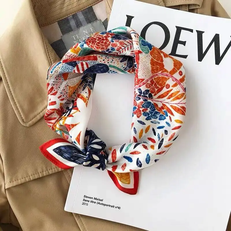Fashionable Natural Silk Scarf 53 x 53 cm 71 SKU 35 17319 主图