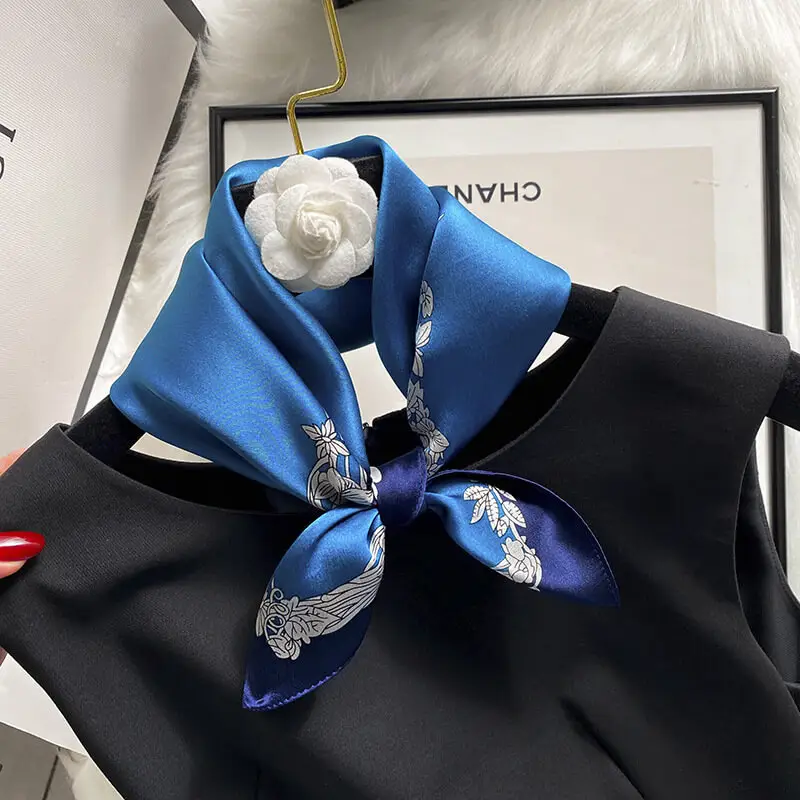 Fashionable Natural Silk Scarf 53 x 53 cm 82 SKU 41 14310 主图