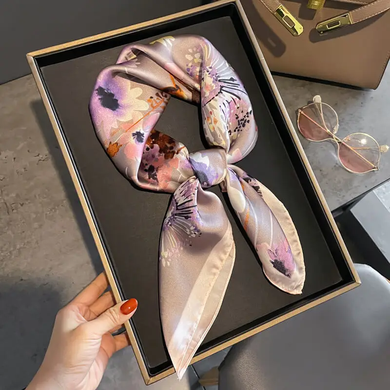 Imitatedsilk fabric Silk Scarf 70 x 70cm 63 SKU 42 30310 主图