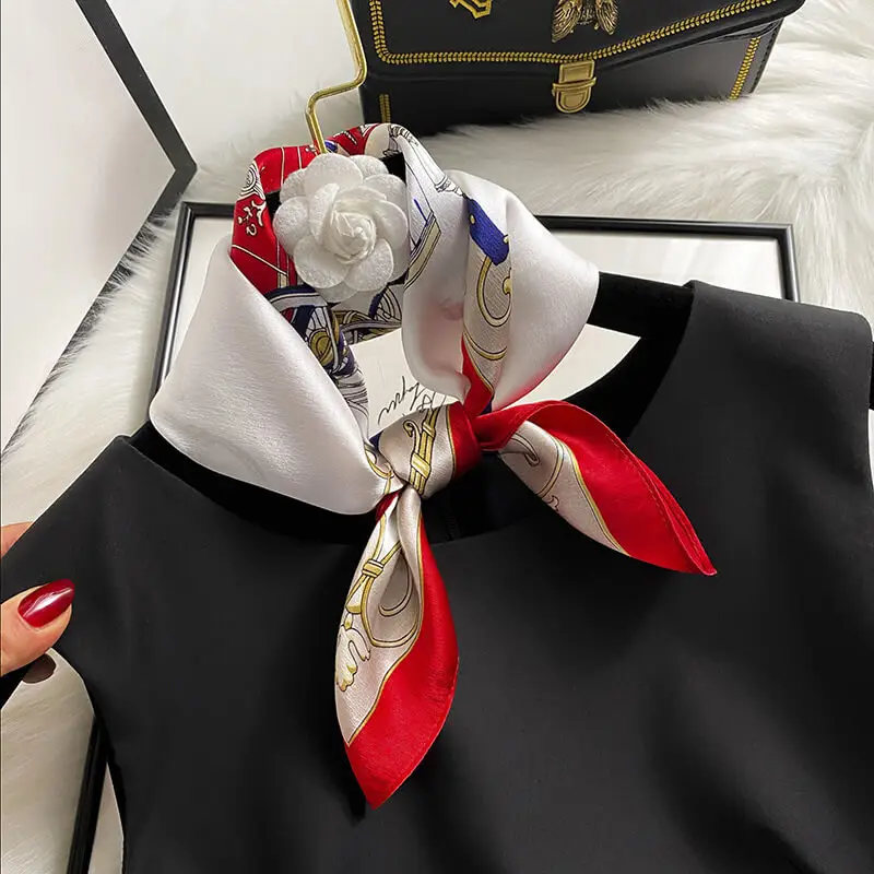 Fashionable Natural Silk Scarf 53 x 53 cm 92 SKU 46 14316 主图