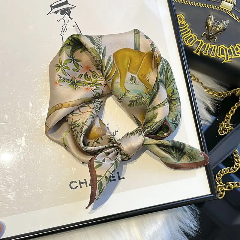 Fashionable Natural Silk Scarf 53 x 53 cm 100 SKU 50 14320 主图