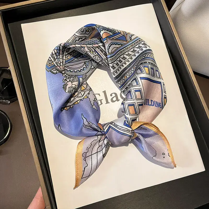Fashionable Natural Silk Scarf 53 x 53 cm 117 SKU 58 17217 主图