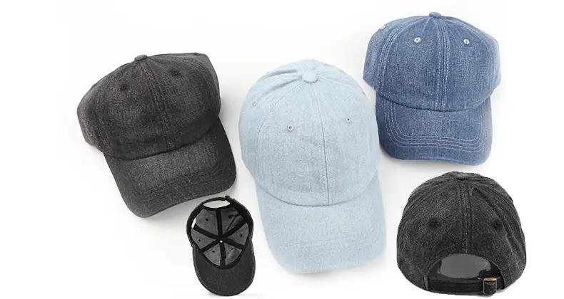 Unisex Solid Color Denim Couple Cap 1 Solid Color Denim Couple Cap