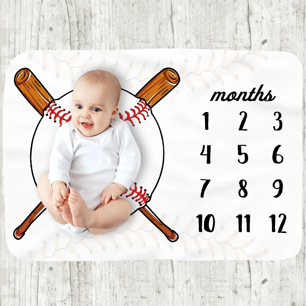 Sports Ball Baby Milestone Blanket 2