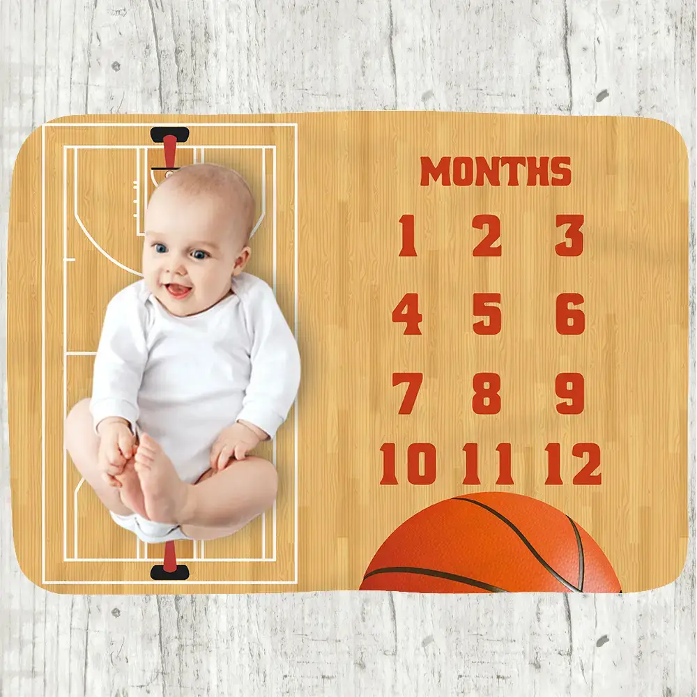 Sports Ball Baby Milestone Blanket 3