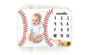 Sports Ball Baby Milestone Blanket