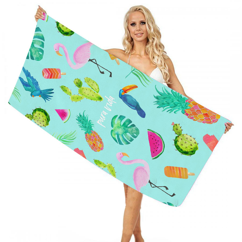 Summer Plant Fruit Party Beach Towel 12