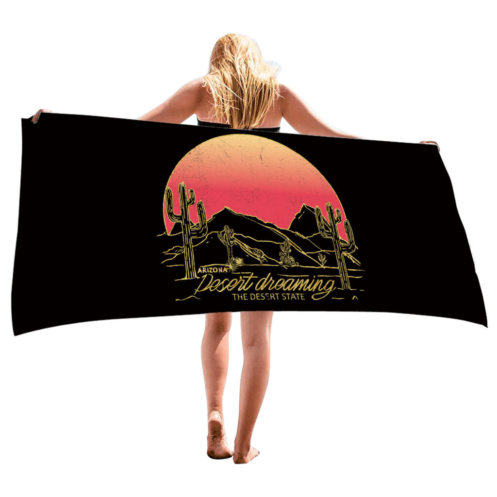 Sun Kiss Sunset Beach Towel 2