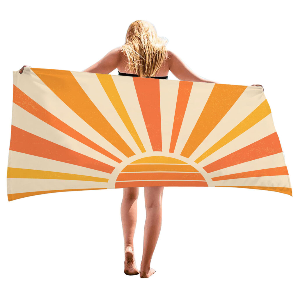 Sun Kiss Sunset Beach Towel 8