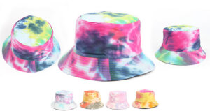 Tie-dye Sun Visor Reversible Bucket Hat