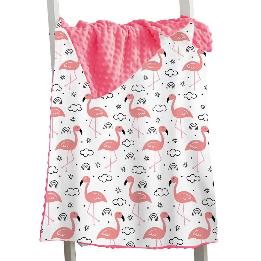Toddler Horse Bear Cartoon Minky Blanket 24