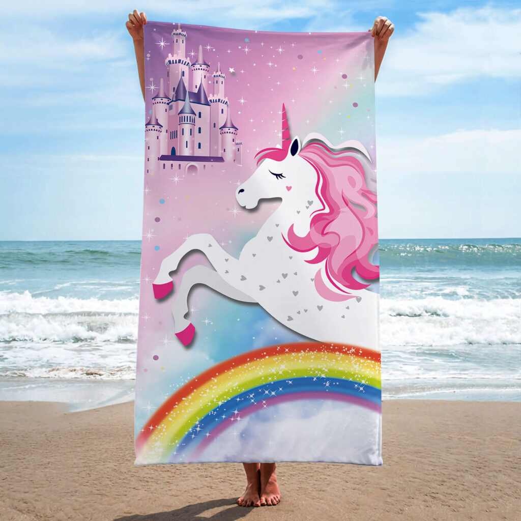 Unicorn Beach Towel For Girls 6 Unicorn Beach towels 5