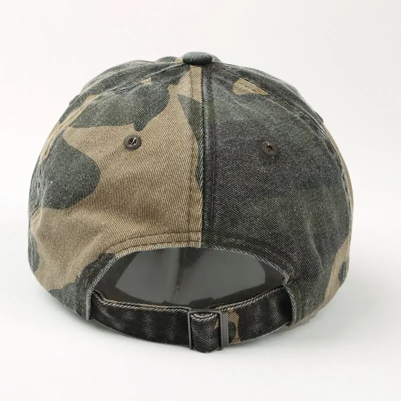 Washed Cotton Soft Top Camouflage Baseball Cap 13 Washed Cotton Soft Top Camouflage Baseball Cap 5
