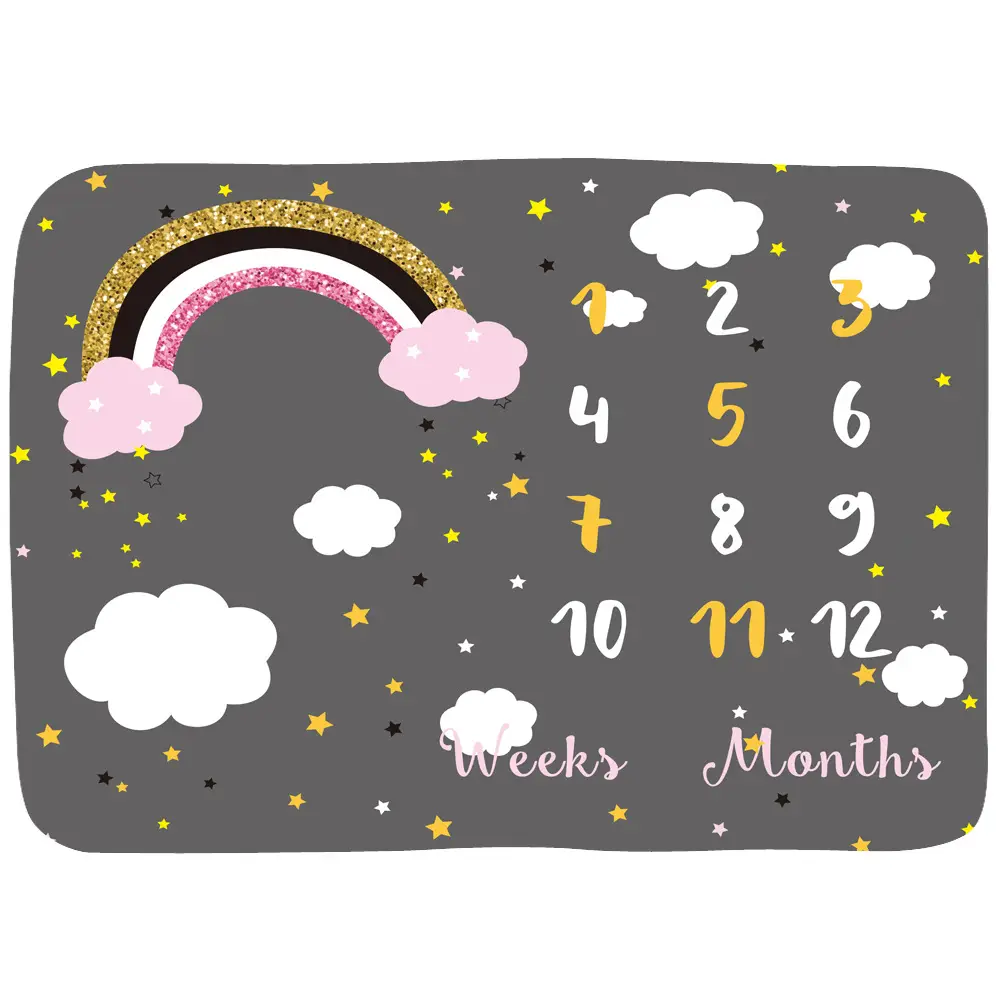 Weeks Months Baby Milestone Blanket 6