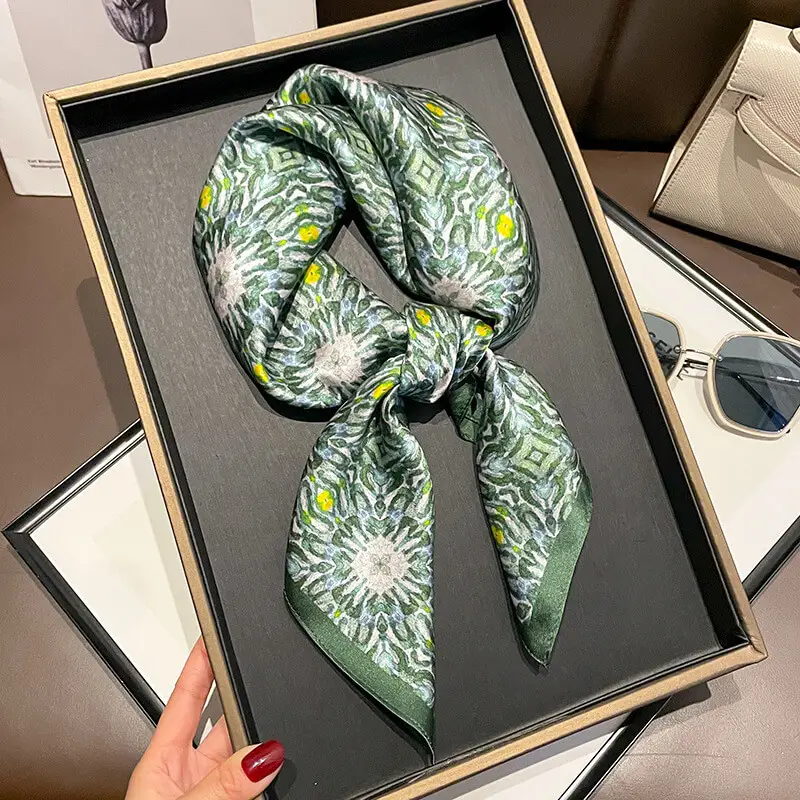 Women Natural Silk Scarf 70 x70 cm 24 Women Natural Silk Scarf 70 x70 cm 24