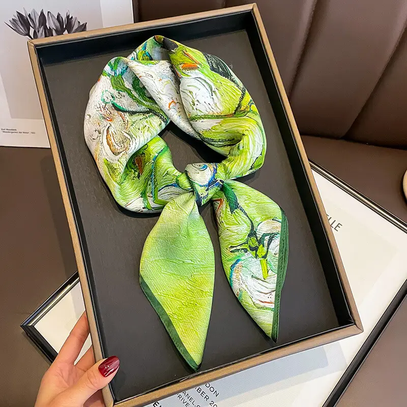 Women Natural Silk Scarf 70 x70 cm 29 Women Natural Silk Scarf 70 x70 cm 29