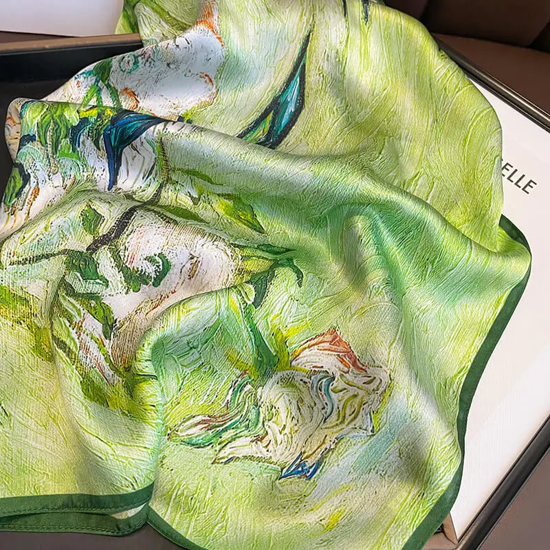 Women Natural Silk Scarf 70 x70 cm 44 Women Natural Silk Scarf 70 x70 cm 44