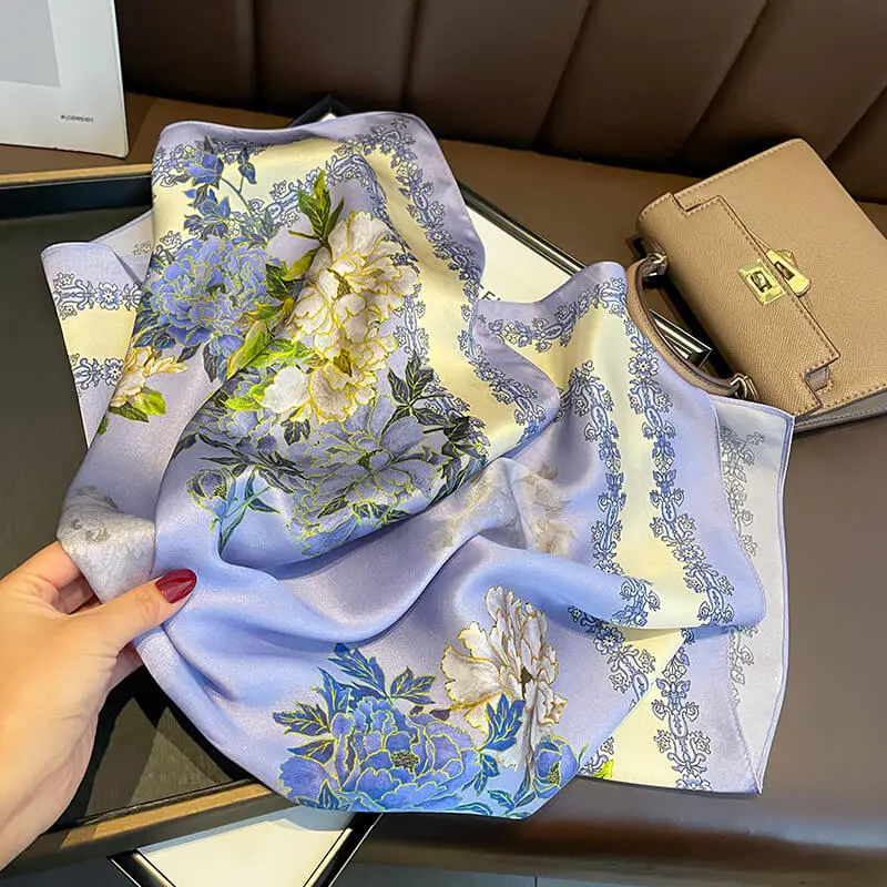 Women Natural Silk Scarf 70 x70 cm 51 Women Natural Silk Scarf 70 x70 cm 55