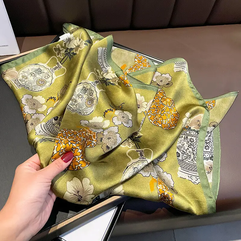 Women Natural Silk Scarf 70 x70 cm 56 Women Natural Silk Scarf 70 x70 cm 60