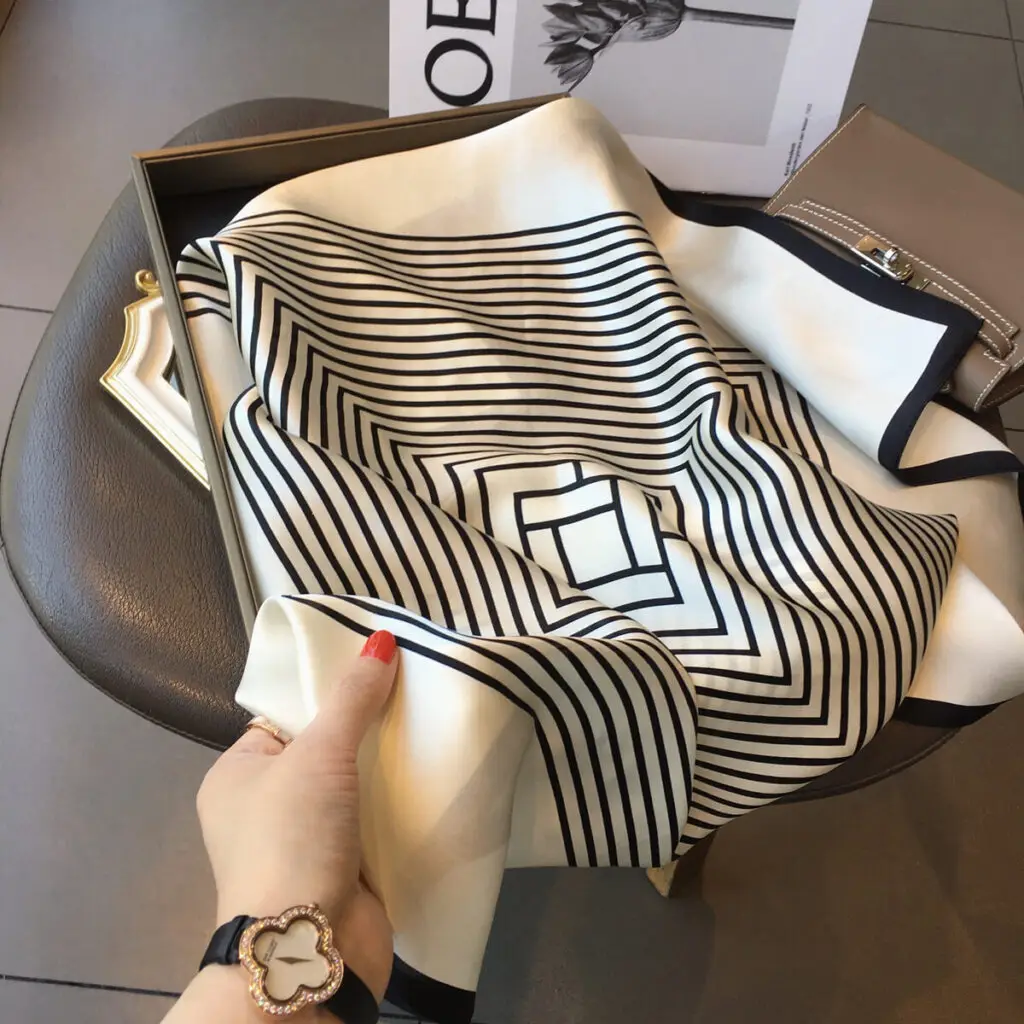 Women Natural Silk Scarf 70 x70 cm 57 Women Natural Silk Scarf 70 x70 cm 61